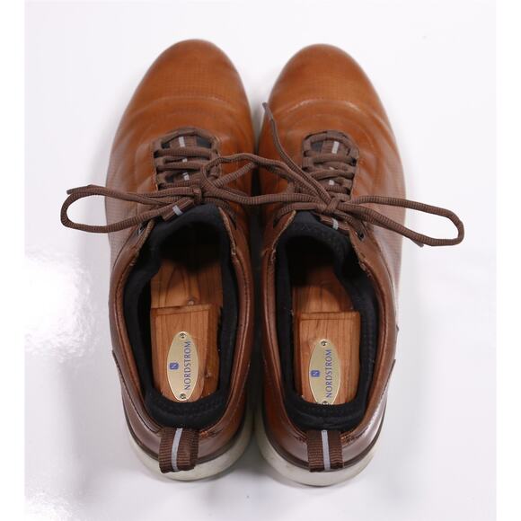 Johnston & Murphy XC4 Mens Prentiss U-Throat Brown Leather Sneakers Shoes 11.5 M - Picture 5 of 11